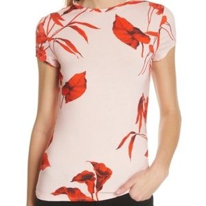 Ted Baker Dillia Fitted Fantasia Top  US  Size 10 / Ted Baker Size 4